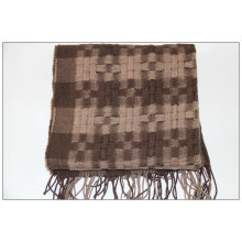 100% cashmere plaid scarf